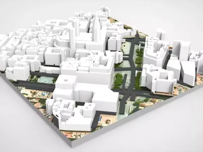 The Cathedral Holy Cross Saint Eulalia Catholic Barcelona 3D model