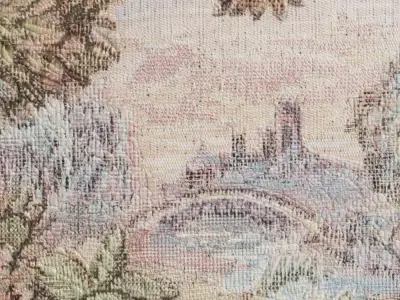 Vintage Tapestry Landscape Wallpaper  Texture