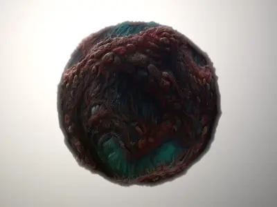 Material Skin Monster 18 Seamless PBR Texture Texture