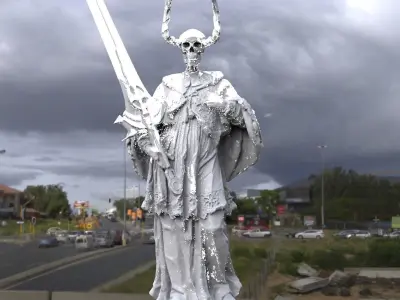 Grim Reaper Medieval model 3D 3D model