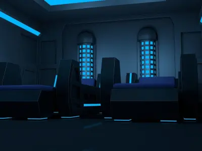 Sci Fi Room 3D model order