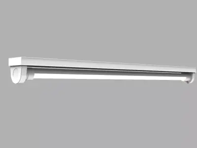 Tube Fluorescent Light - 1 Meter 3D model