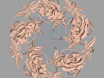 Artcam Aspire 3D relief models STL Files used for CNC E621 3D model