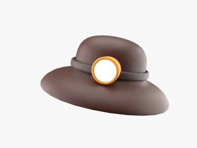 Travelling Hat 3D model