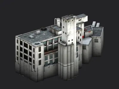 Cereal Products of California Low-poly 3D model