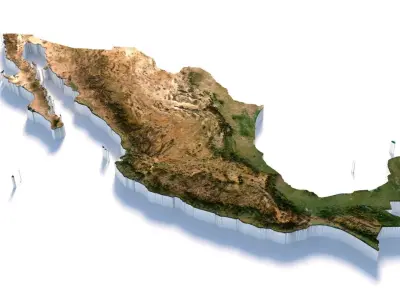 Mexico Terrain Country 3D model