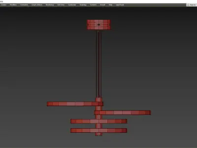 HOOPLA PENDANT Low-poly 3D model