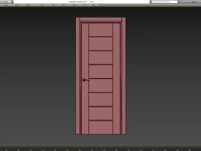 Gold Wenge Belldinni Modern Interior Door 3d model Low-poly 3D model