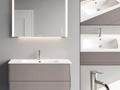 Duravit XSquare Vanity Unit Set 4 3D model