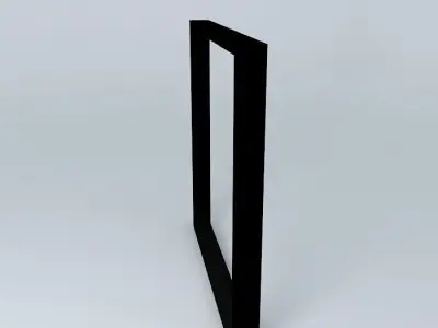 3D window frame very detail Free 3D model