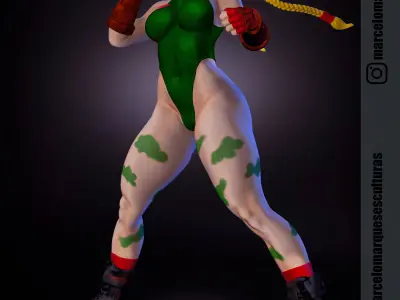 CAMMY WHITE - STREET FIGTHER - CHAMPION EDITION 3D print model