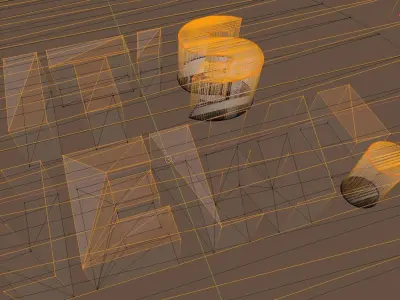 dotbe circle with letter s 3D model