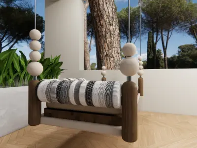 Modern Swing Low-poly 3D model