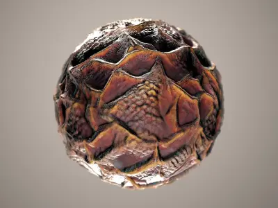 10 Materials Skin Dragon Seamless PBR Volume 12 Texture