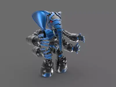 Robot elephant 3D model