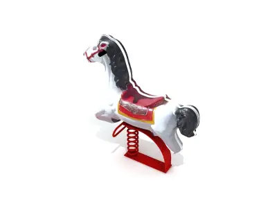 Kids Game Play Equipment 022 Rocking Horse 3D model