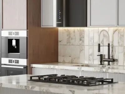 Kitchen 087 3D model