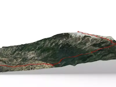 Mount Ventoux 1  via Bedouin  3D model