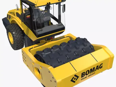 BOMAG BW226 PDH5 Single Drum Compactor New 3D model