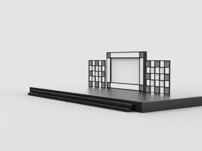 stage led screen 3D model