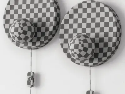 Sintra - marble wall light 3D model