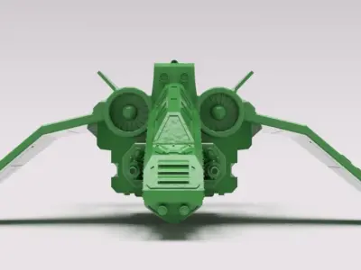 The Emporers Wings Gunship Carrier 3D print model