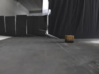Sci-Fi Crate Box - Rusty GameReady  Low-poly 3D model