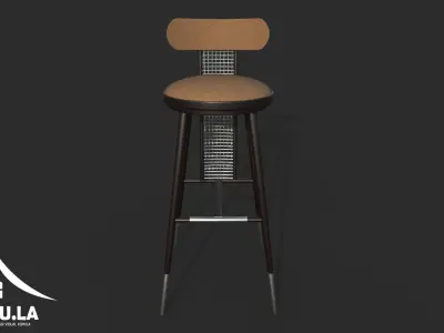 Bar Chair 3D model buy