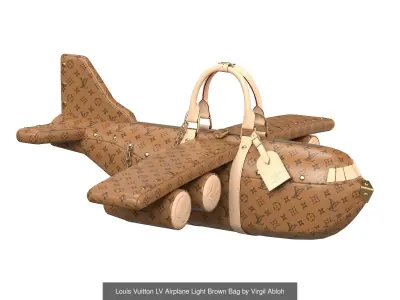 Louis Vuitton LV Airplane Bag by Virgil Abloh 3D Model Pack
