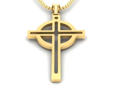 Light Gold Cross New Design  CP 12 3D print model