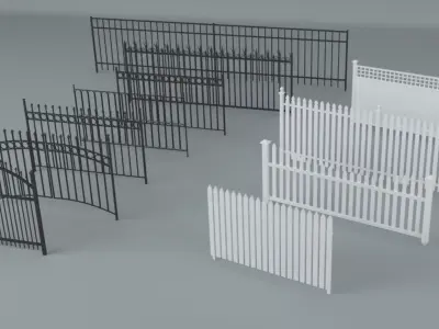 Fences 3D model