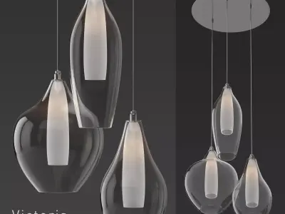 KUZCO Lighting Victoria MP3003 Pendant Light  3D model
