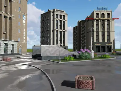 Hotel Kazackiy Kiev 3D model