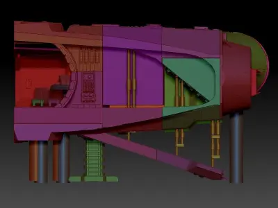 Millenium Falcon Diorama 3D print model