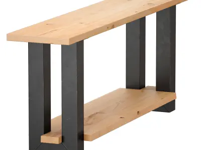 Console - side table Athens Oldwood 3D model