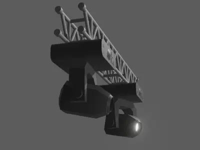 Stage Lights with Truss Beam Low-poly 3D model