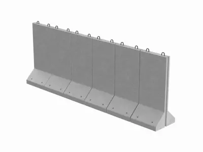 Concrete Wall Panel 3D model