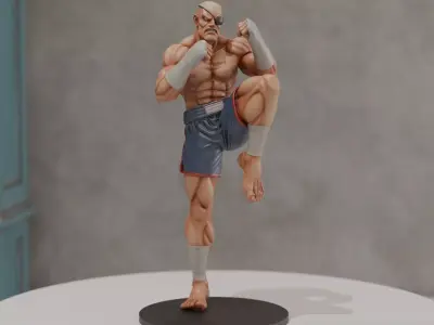 Sagat 3D print model