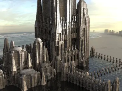 Desert Alien Monoliths 9 3D model