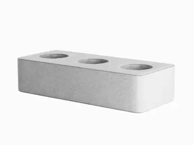 Concrete Brick B 04 Low-poly 3D model