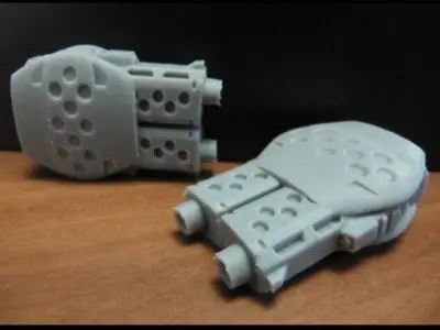 CHIBI-TECH SD - ARMORED DOMINATOR-V DUO GUNPOD     3D print model