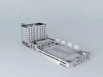 Hotel Rushman Free 3D model