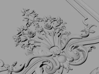 door High quality 3d models for processing on a cnc machine 3D model