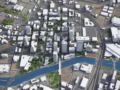 Tampa Low-poly 3D model