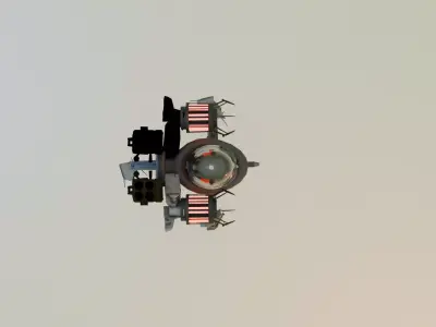  Launcher Laser Strider Skibidi Toilet  3D model