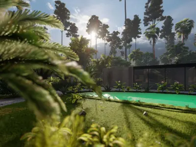 Exterior render naturaleza  3D model