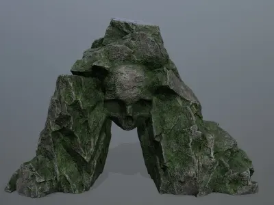 Skull Cave Low-poly 3D model