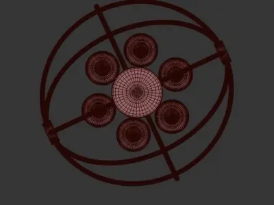 Zamok chandelier 3D model