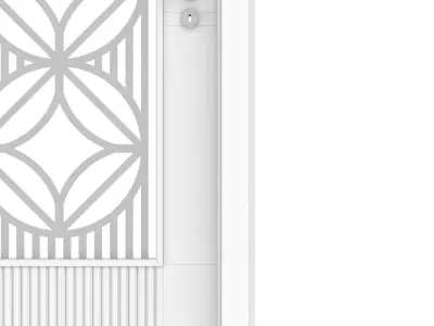 modern interior Door Low-poly 3D model