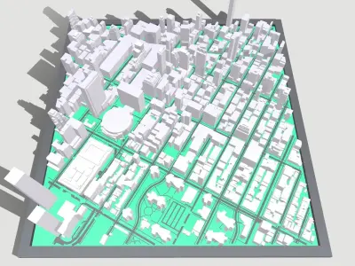 The High Line New York USA 3D model
